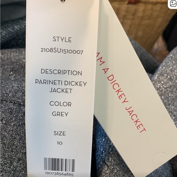 NWT Veronica Beard Parineti Dickey Jacket in Metallic Wool Blend - Picture 5 of 11